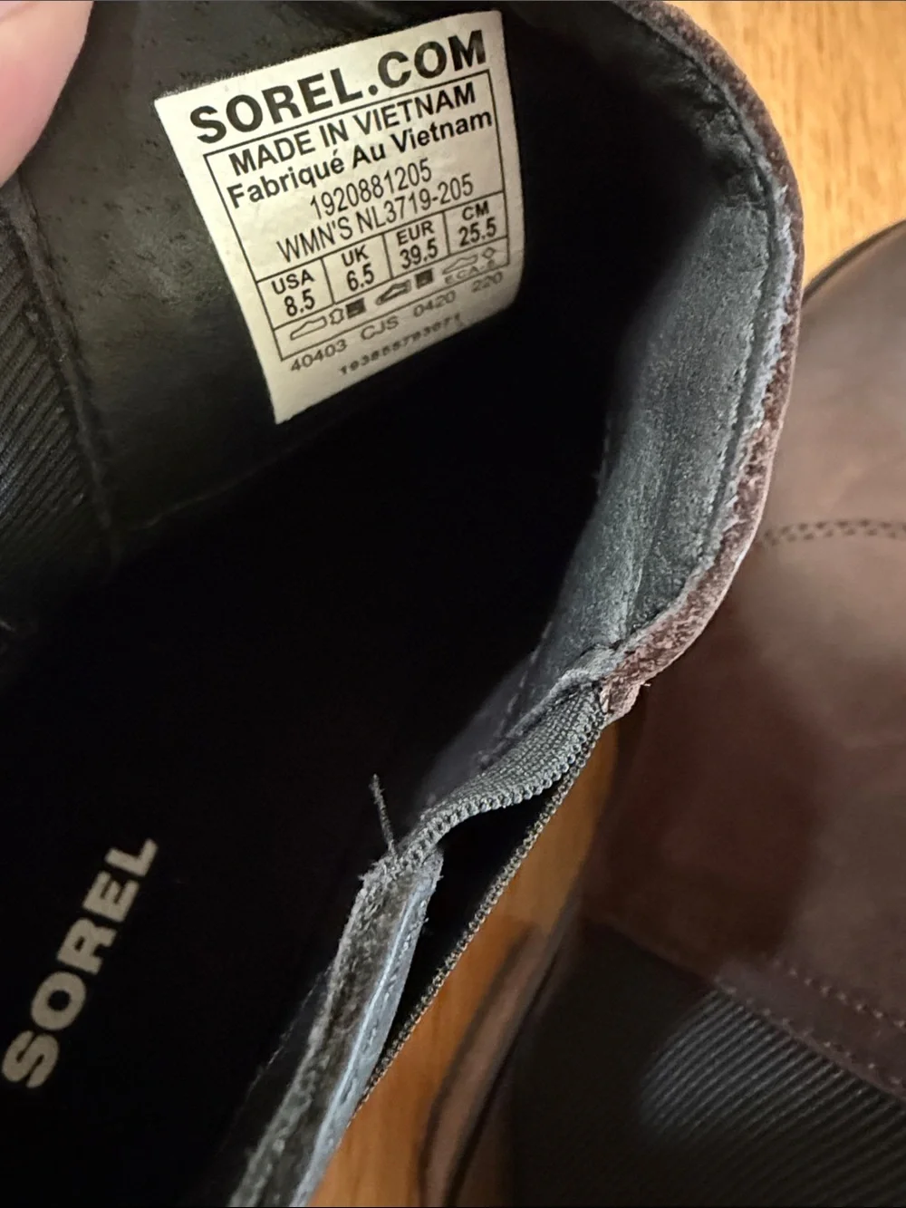 Sorel womens Dark Brown Chukka Chelsea Boots size 8.5 - Picture 5 of 5